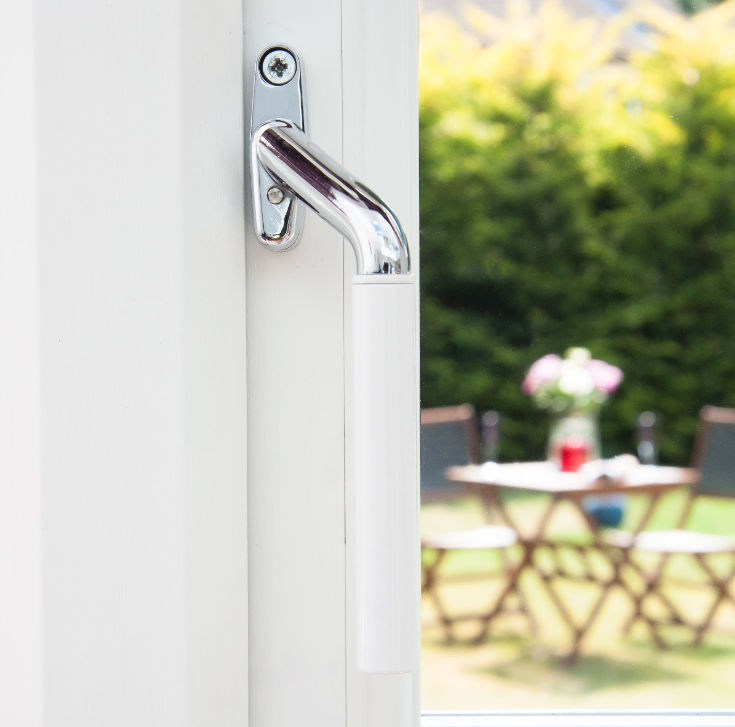 Window handles for sale in the UK - white teardrop